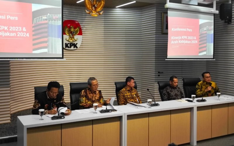 KPK Beberkan Capaian 2023 Gelar Delapan OTT Hingga Terima 5 079 Laporan