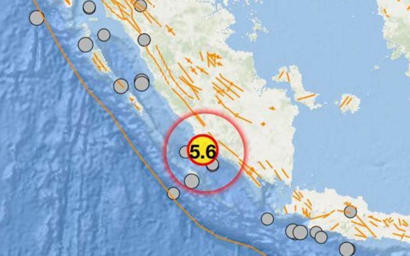 Gempa Bumi Magnitudo 5 6 Guncang Bengkulu Selatan