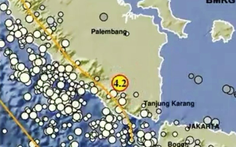 Gempa Magnitudo Guncang Way Kanan Lampung Berpusat Di Darat