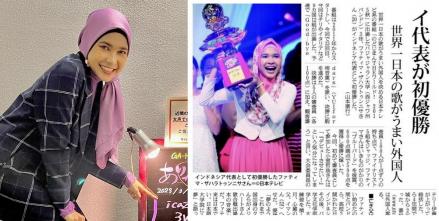 Fatimah Zahratunnisa Juara Lomba Nyanyi Di Jepang Pialanya Dipajaki