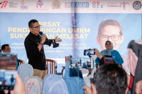 Sandiaga Uno Dorong Pelaku Ekraf Lakukan Digitalisasi Untuk Tingkatkan