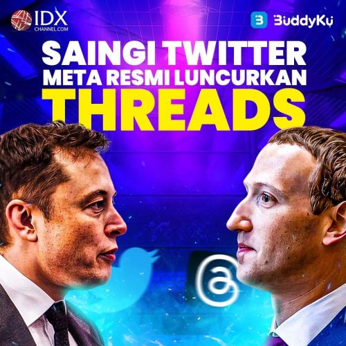 Saingi Twitter Meta Resmi Luncurkan Threads