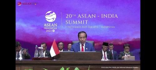 KTT Ke 20 ASEAN India Jokowi Bahas Ekonomi Biru Hingga Kejahatan Maritim