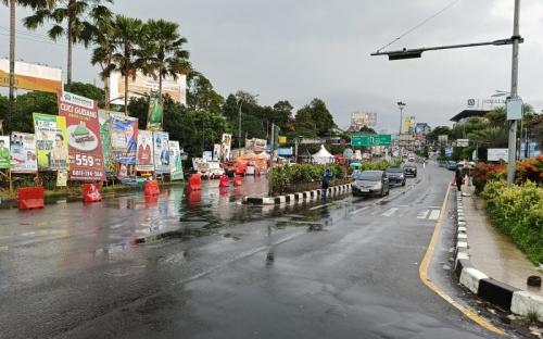 Kondisi Terkini Lalu Lintas Jalur Puncak Bogor Jelang Car Free Night