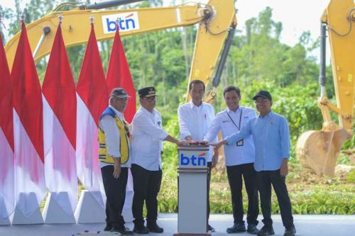 Presiden Jokowi Resmikan Groundbreaking Pembangunan Gedung Btn Di Ikn