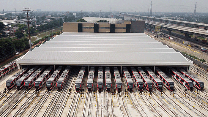 Begini Penampakan Depo LRT Jatimulya