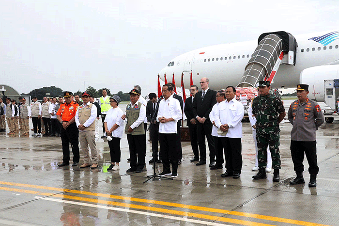 Presiden Jokowi Lepas Bantuan Kemanusiaan Ke Turki Dan Suriah