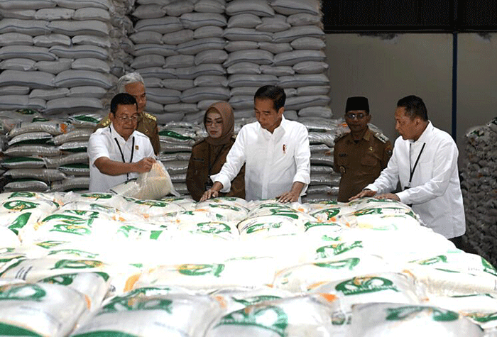 Presiden Jokowi Luncurkan Penyaluran Cadangan Beras Pemerintah Untuk