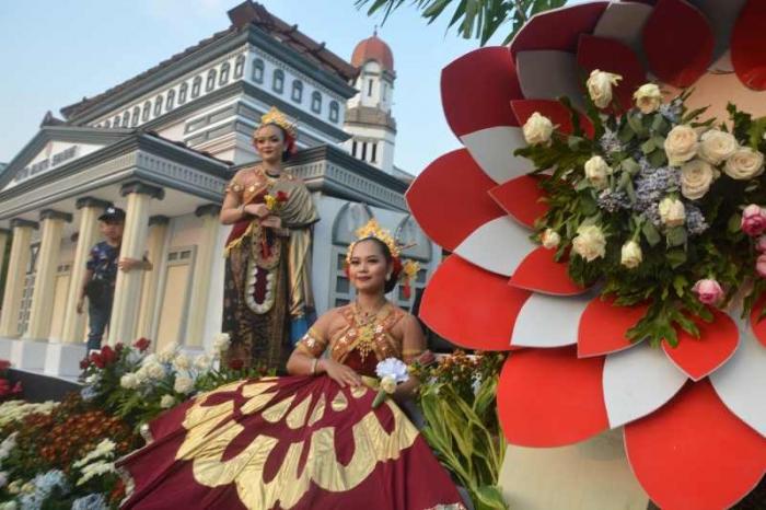 Semarang Merdeka Flower Festival Semarakkan HUT Ke 78 Kemerdekaan RI