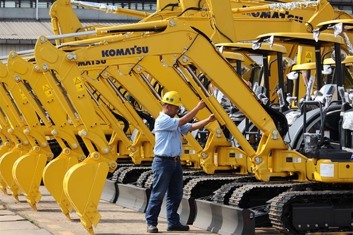 Penjualan alat berat merk Komatsu meningkat 27 Persen. (Foto: MNC Media)