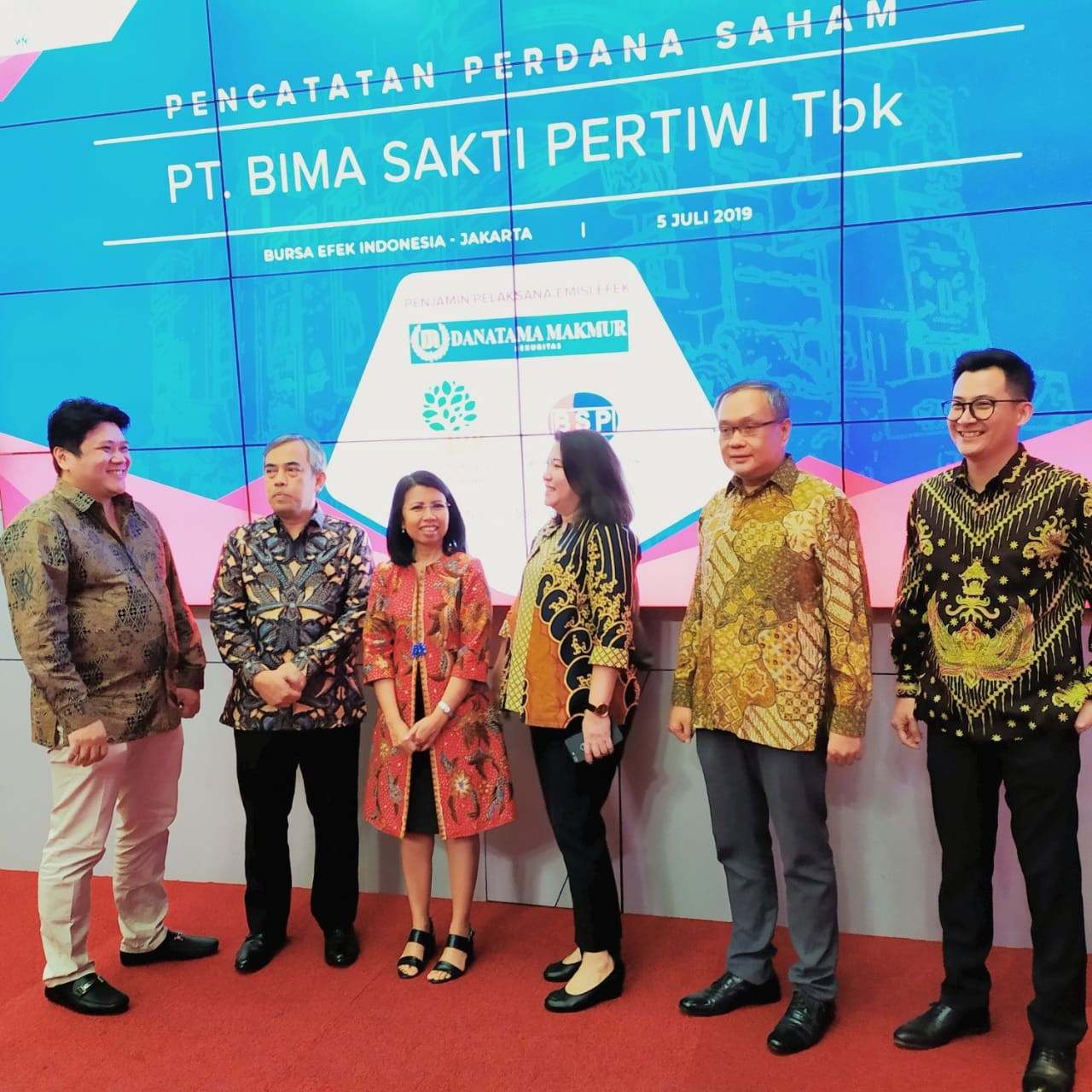 Bima Sakti Pertiwi Resmi Melantai, Saham Kena ARA . (Foto: Ist)