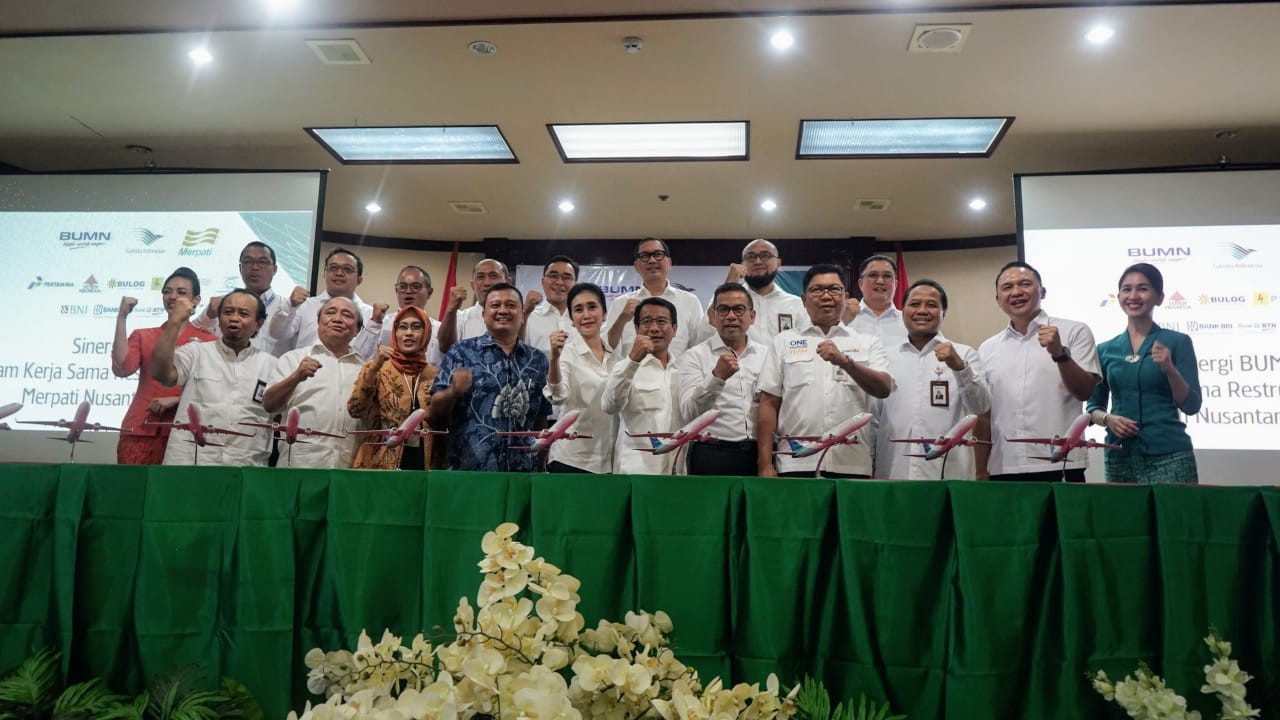 10 BUMN Bersinergi Bantu Restrukturisasi Merpati. (Foto: Ist)