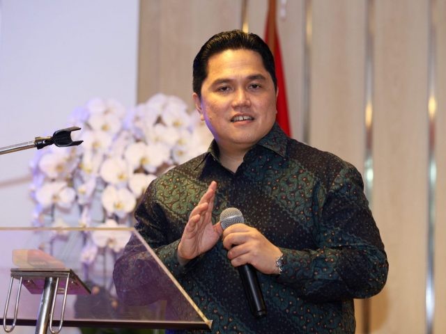 BUMN Farmasi Rayakan Hari Jadi Kedua, Ini Pesan Erick Thohir. (Foto: MNC Media)