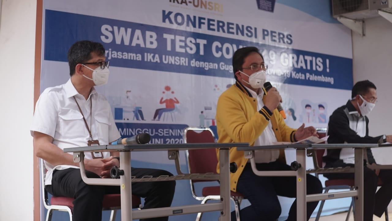 Kolaborasi BNI dan IKA UNSRI, Gelar Swab Test Covid-19 Gratis di Palembang. (Foto: BNI)