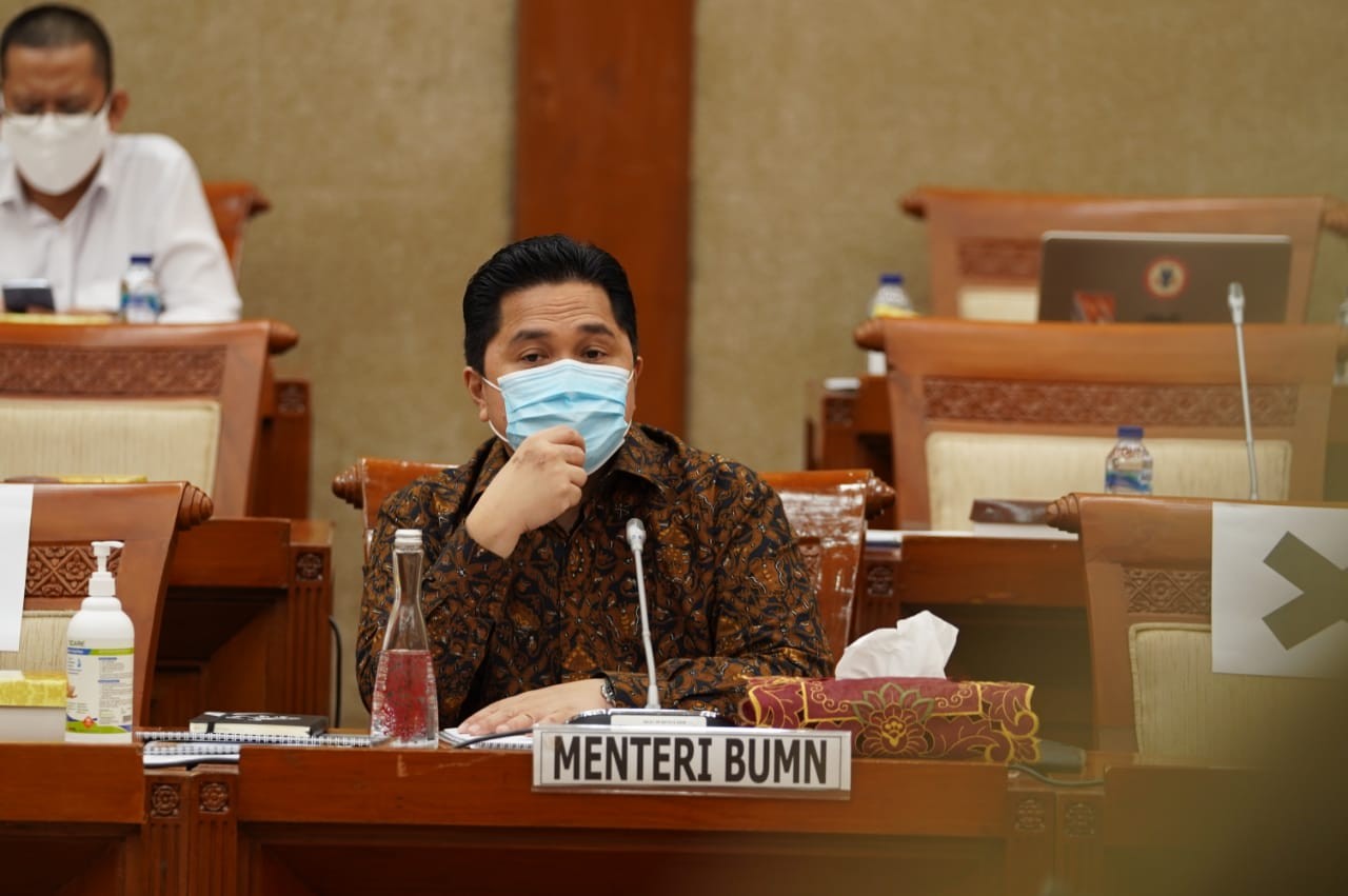 Uji Vaksin Hampir Final, Erick Minta Masyarakat Tetap Waspada. (Foto: Ist)