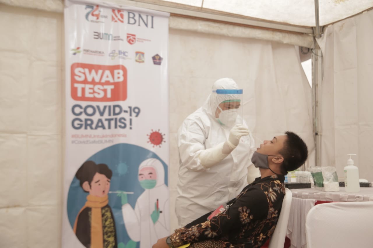 Lanjutkan Program Berbagi, BNI Sediakan 2.500 Swab Test di Kalimantan. (Foto: BNI)