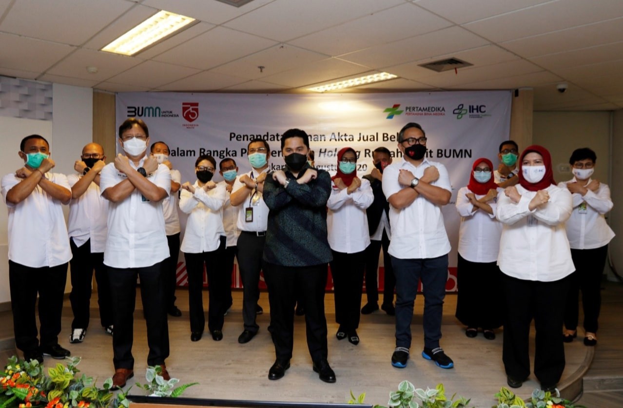 Holding RS BUMN Terbentuk, Pertamedika IHC Teken Akta Jual Beli dengan 7 BUMN. (Foto: Ist)