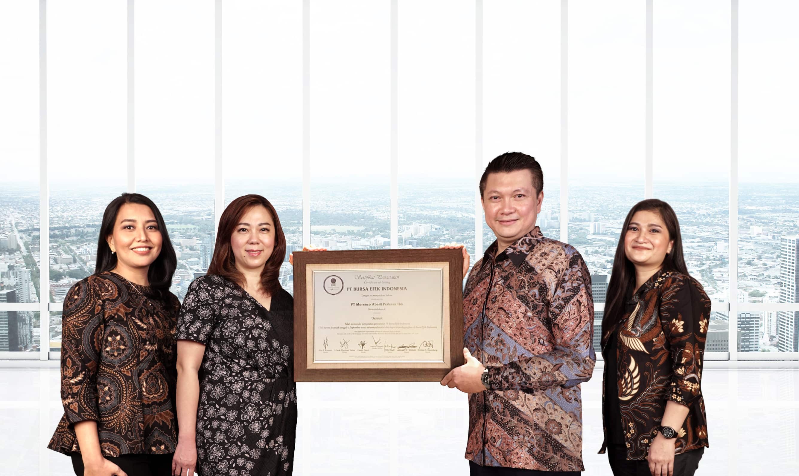 Jadi Emiten ke-45 Sepanjang 2020, Morenzo Abadi Resmi IPO. (Foto: Bursa Efek Indonesia)