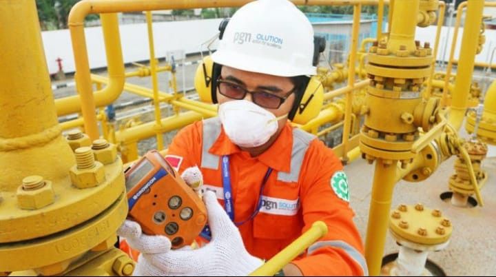 PT PGN Tbk sebagai Subholding Gas Pertamina melakukan penandatanganan Gas Sales Agreement (GSA) dengan produsen hulu. (Foto: MNC Media)