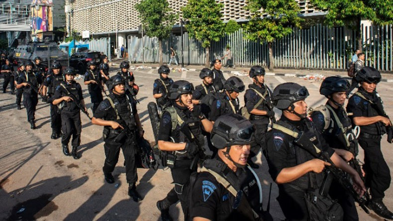 Antisipasi Demo Buruh Tolak UU Cipta Kerja, 9.236 Personel Gabungan Disiagakan. (Foto: Ist)