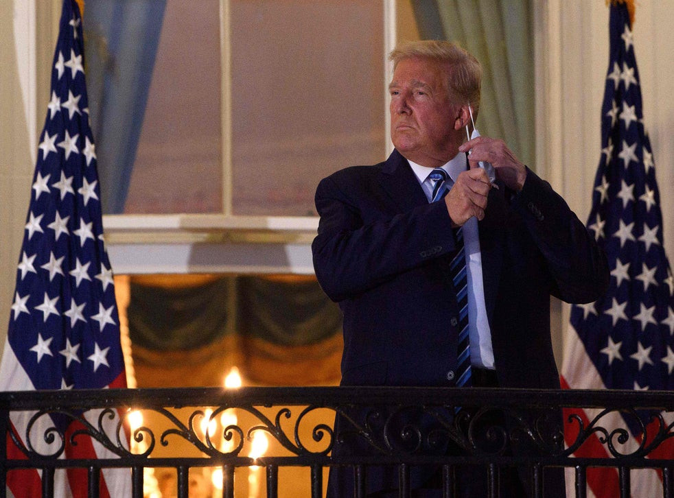 Kembali ke Gedung Putih, Trump Lepas Masker di Depan Publik. (Foto: Ist)