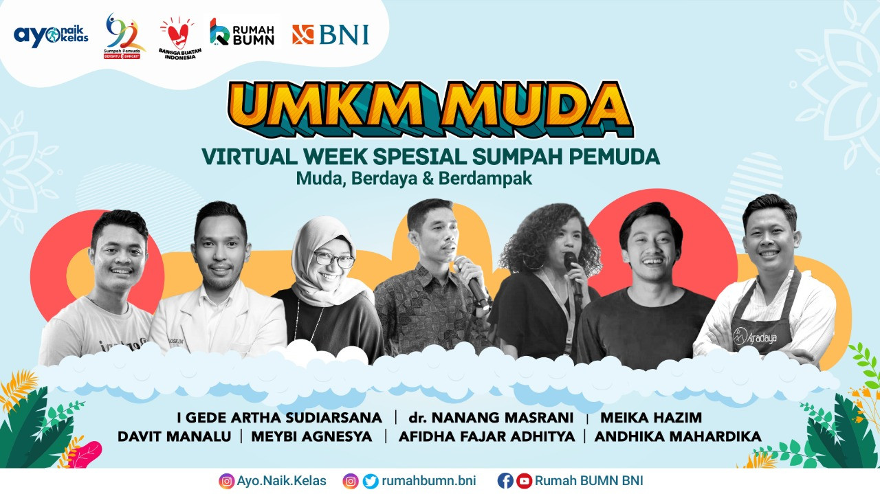 Sambut Hari Sumpah Pemuda 2020, BNI Gelar UMKM Muda Virtual Week Spesial. (Foto: BNI)