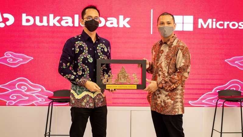 Microsoft Suntik Dana Bukalapak hingga Rp1,46 Triliun. (Foto: Ist)