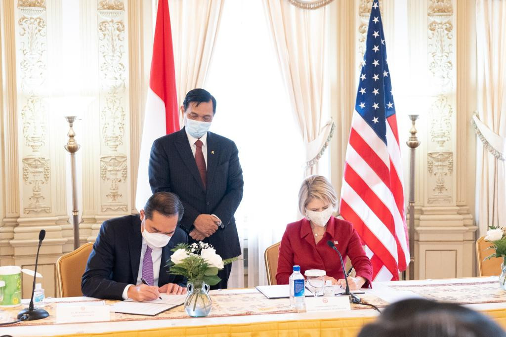 RI-AS Sepakati MoU Pendanaan Infrastruktur dan Perdagangan USD 750 Juta. (Foto: KBRI Washington DC)