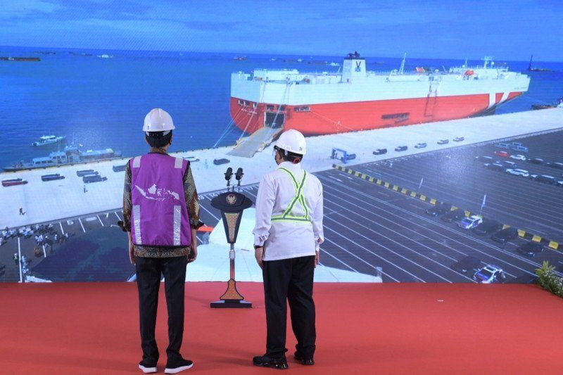 Patimban Soft Launching, Ekspor Perdana 140 Unit Mobil. (Foto: Setkab RI)