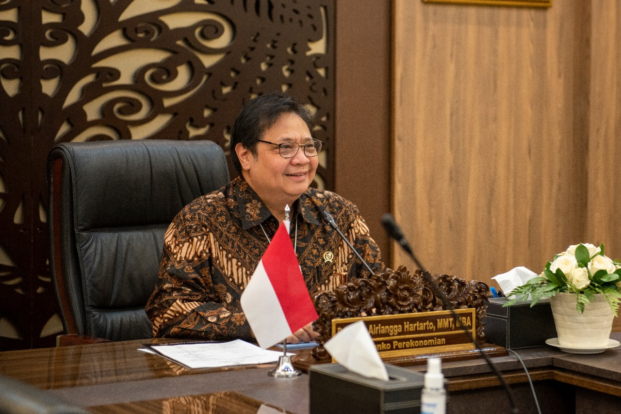 Airlangga Sebut Penyaluran KUR Tetap Baik dengan NPL Terjaga Rendah. (Foto: Kementerian Perekonomian)