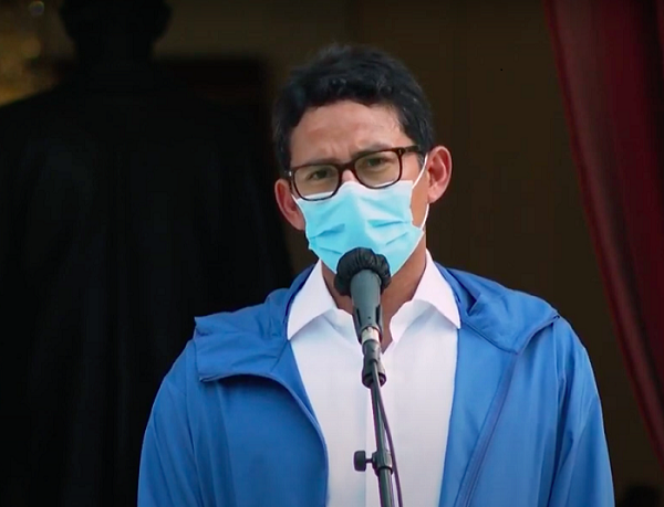 Tekan Penyebaran Covid, Sandiaga Uno Dukung PPKM di Jawa-Bali. (Foto : MNC Media)