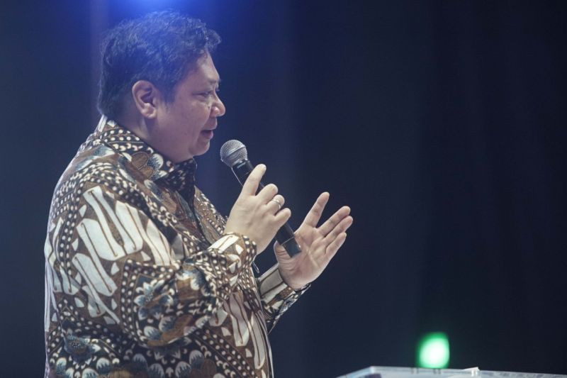 Airlangga Nilai UU Ciptaker dan Vaksin Perkuat IHSG di ASEAN. (Foto : MNC Media)