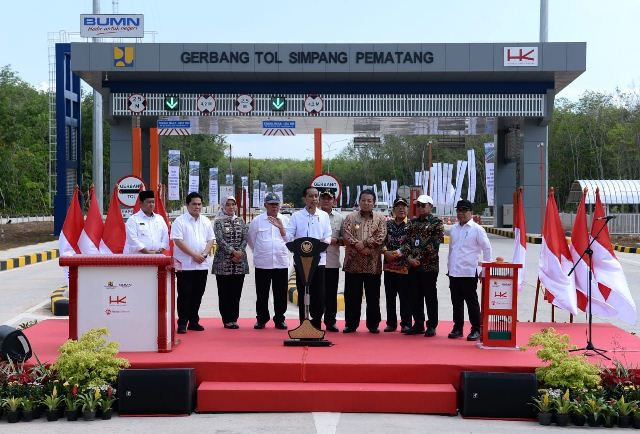 Jokowi Minta Tol Kayu Agung-Palembang Terkoneksi Sentra Ekonomi (FOTO: MNC Media)