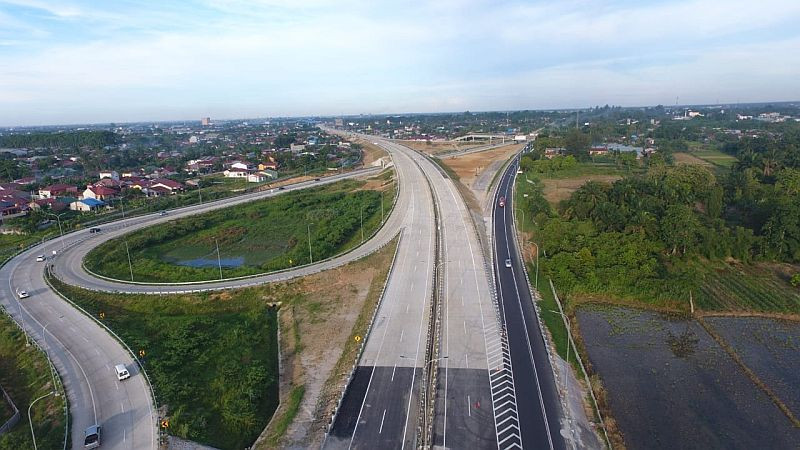 Hutama Karya (HK) Catat 2,2 Juta Kendaraan Lintasi Tol Trans Sumatera Selama Nataru (FOTO:MNC Media)