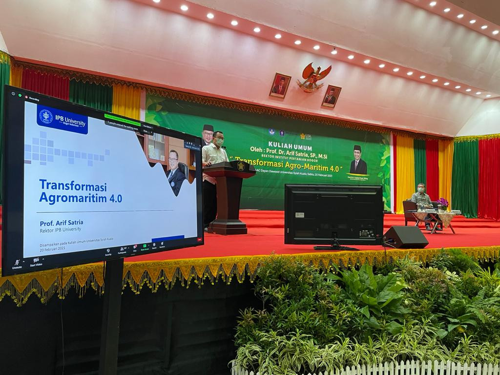 Rektor IPB : Pertanian Eksis saat Pandemi, Harus Jadi Lokomotif Ekonomi RI. (Foto : MNC Media))