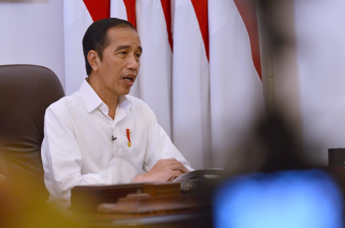 Enggan Tonjolkan Sanksi, Jokowi Akui Sosialisasi Vaksinasi Covid-19 Kurang. (Foto : MNC Media)