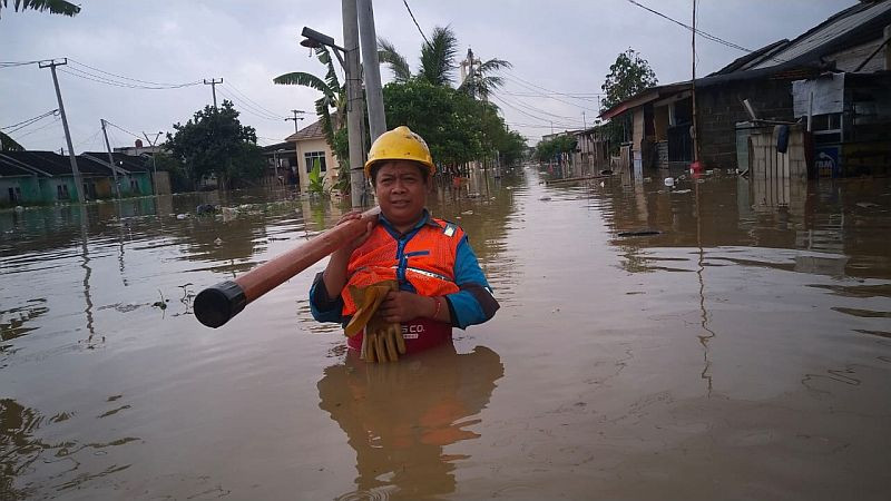 Menteri ESDM: Listrik Dipadamkan Saat Banjir Demi Keselamatan Masyarakat (FOTO: MNC Media)