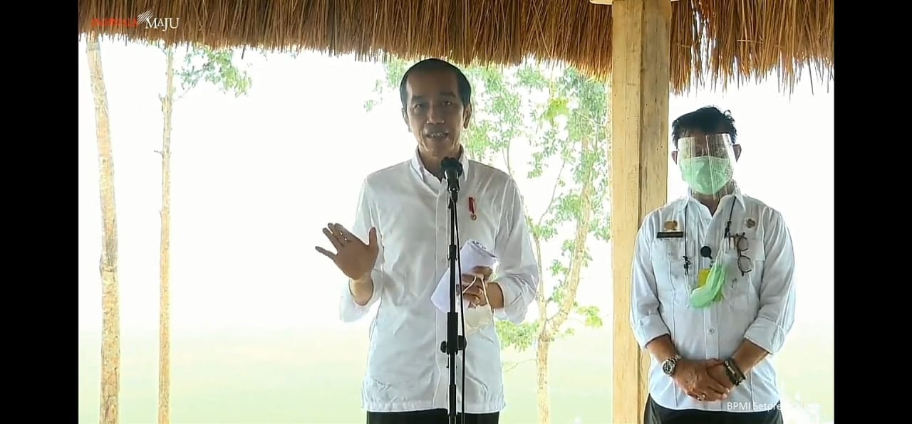 Jokowi ungkap alasan dirikan lumbung padi di NTT. (Foto: MNC Media)