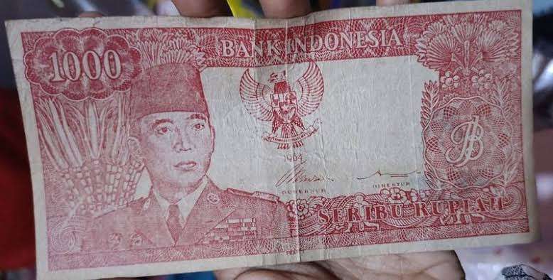 Viral, Uang Rp1.000 Bergambar Soekarno Ditawar Rp5 Miliarâ© (FOTO:MNC Media)