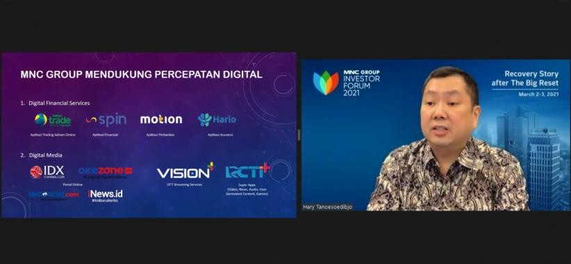 26.000 Investor Ikut MNC Group Investor Forum 2021, Hary Tanoesoedibjo: Indonesia Siap Bangkit! (FOTO: MNC Media)