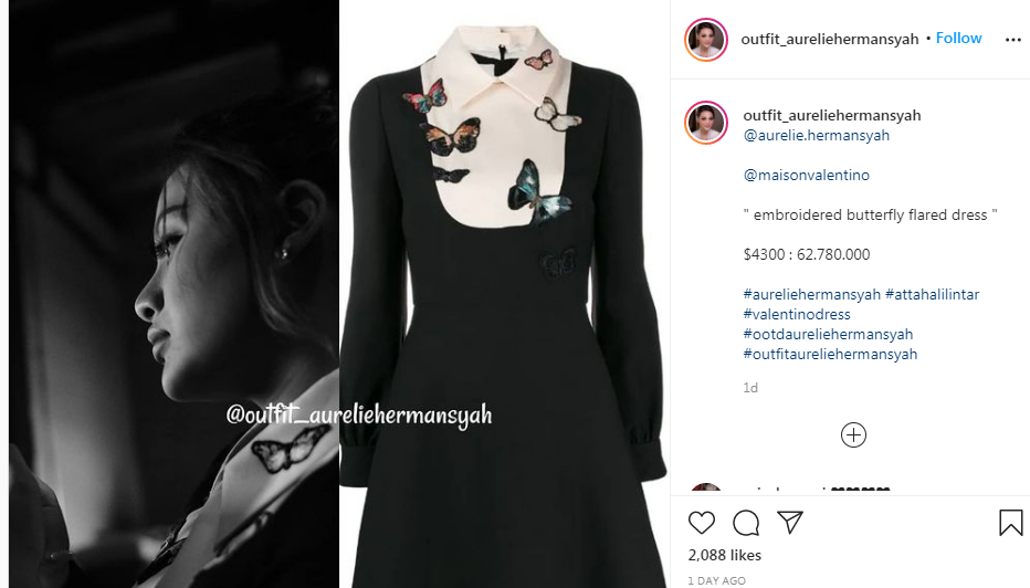 H-1 Pernikahan, Aurel Pamer Dress Seharga Rp63 Juta. (Foto: MNC Media)
