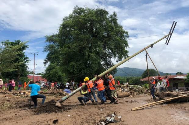 PLN Berhasil Perbaiki 359 Gardu Listrik Imbas Badai Siklon Tropis Seroja (FOTO:MNC Media)
