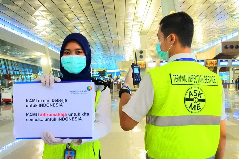 Dukung Larangan Mudik, AP II Lakukan Penataan Bandara hingga Petugas di Lapangan. (Foto : MNC Media)