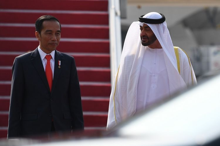 Mohammed bin Zayed bin Sultan Al Nahyan bersama Presiden RI Joko Widodo. (Foto: MNC Media)