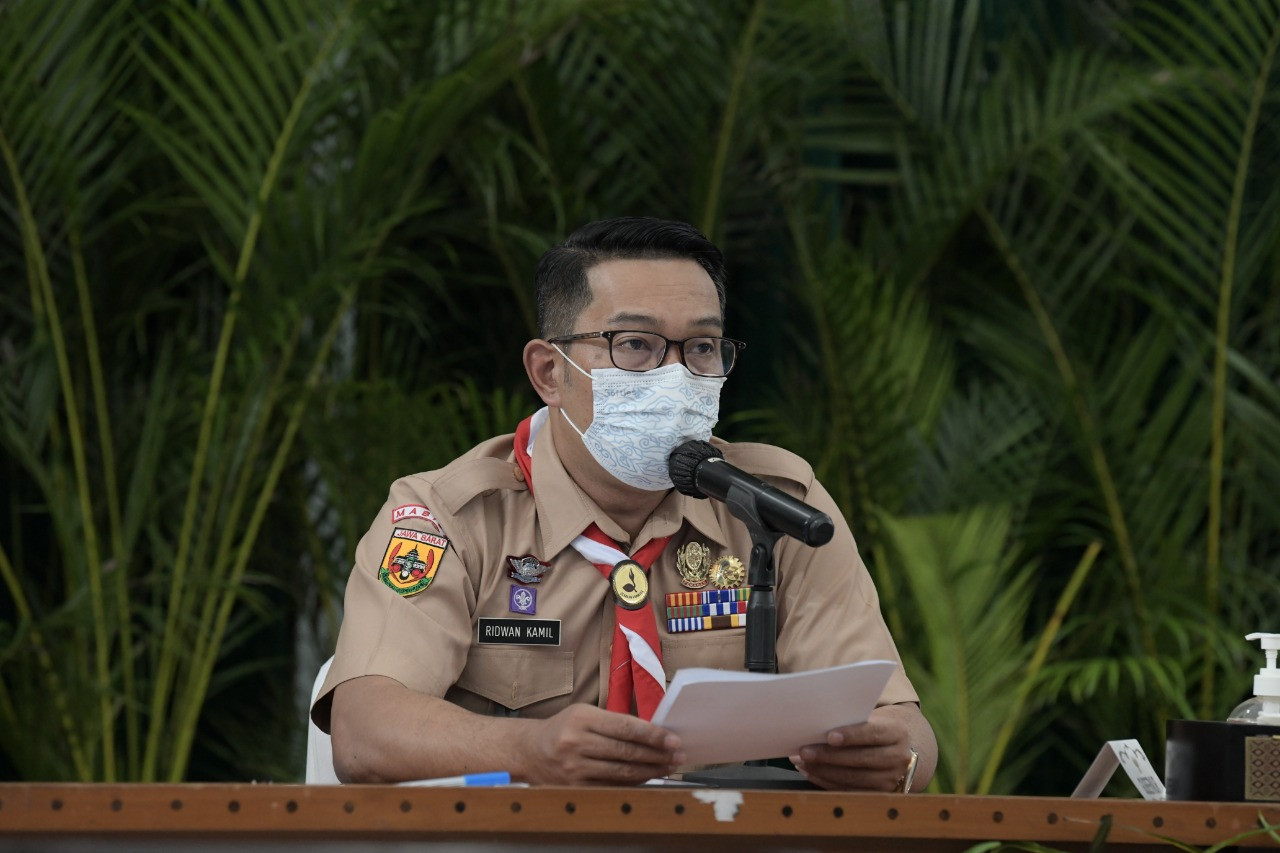 Tak Ada Zona Merah di Jabar, Ridwan Kamil: Kita Konkret Selama PPKM Mikro. (Foto: MNC Media)