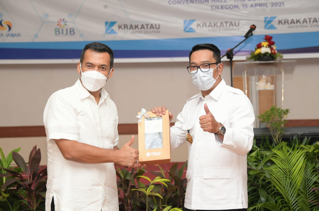 Ridwan Kamil: Sinergi BUMD Jabar-PT Krakatau Steel Dorong Pemulihan Ekonomi. (Foto: MNC Media)