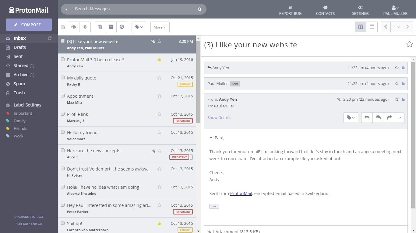 ProtonMail Asal Swiss Klaim Lebih Aman daripada Gmail (FOTO: ProtonMail)
