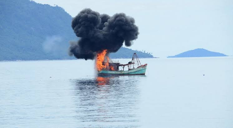 KKP Tangkap Kapal Ikan Asing Ilegal Berbendera Malaysia (FOTO:MNC Media)