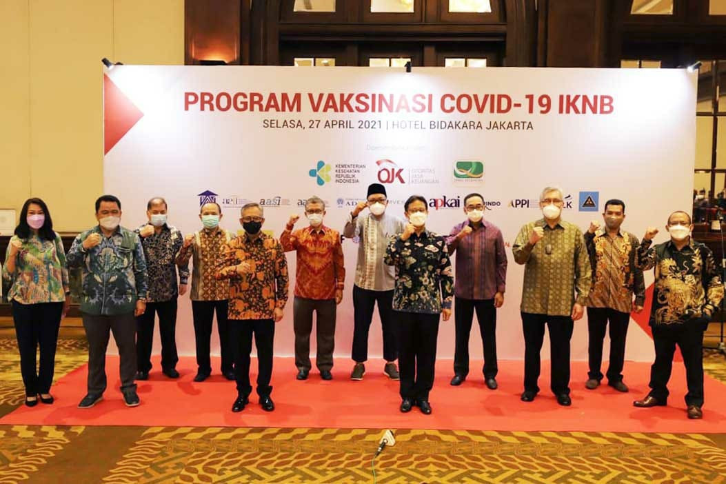 OJK gelar program vaksinasi Covid-19 untuk lansia dan IKNB. (Foto: MNC Media)