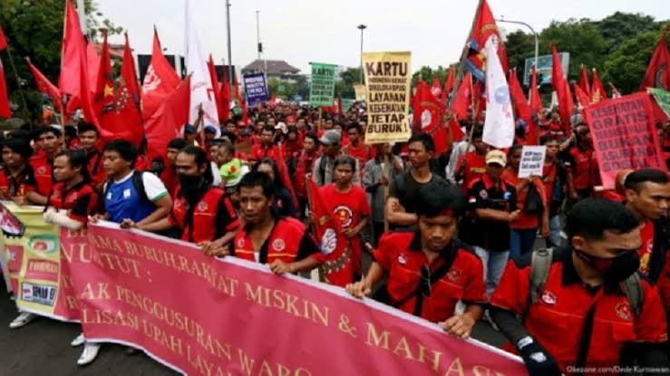 Peringatan Hari Buruh Digelar di Monas, Bakal Dihadiri 200 Ribu Orang. (Foto: Inews Media Group)